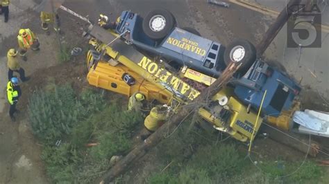 Crane driver killed after crashing into power lines in Malibu