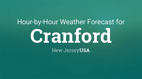 Current weather in Cranford and forecast for today, tomorrow, and next 14 days. Sign in. News. Astronomy News; Time Zone News; Calendar & Holiday News; Live events. World Clock. ... Weather Today Weather Hourly 14 Day Forecast Yesterday/Past Weather Climate (Averages) Now. 57 °F. Light rain. Fog.. 