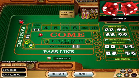 Craps free online game. You can, of course, just dive right into our free online craps trainer if you wish. 1. Click on the game to start. 2. Choose your bet. 3. Select the wagering amount by clicking on the betting chips. 4. Press the “Roll Dice” button. 