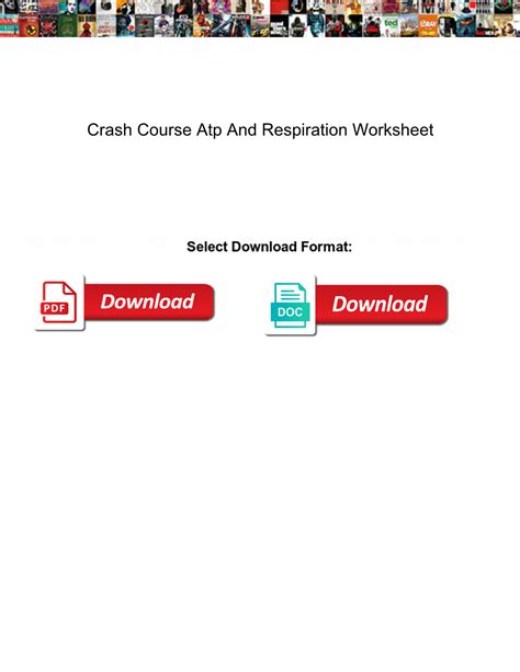 Crash Course Atp and Respiration Worksheet DocsLib