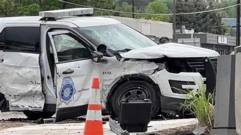 Crash in Arvada involving Denver police vehicle closes northbound Wadsworth Boulevard