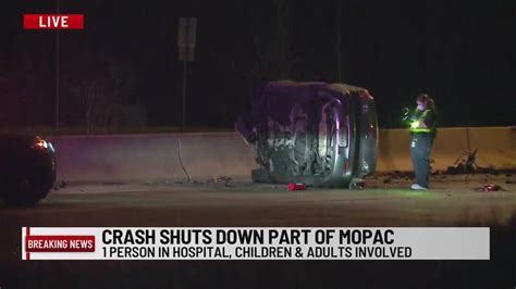 Crash involving children shuts down MoPac south of 290