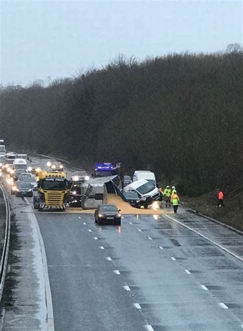 Crash m53 today. Fifteen-year-old Jessica Baker, also died after the coach overturned on the northbound M53 near junction five at Hooton, Cheshire, at around 8am on Friday. A total of 58 people were involved in ... 