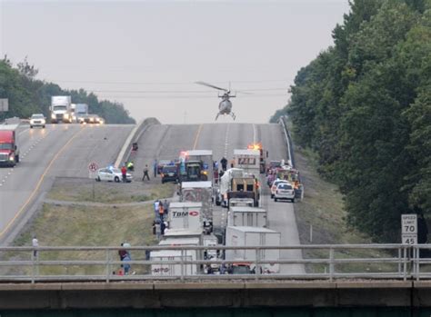 Crash on i 57 today. CHAMPAIGN COUNTY, Ill. (WCIA) — Southbound Interstate 57 is currently shut down in Champaign County due to a crash. The crash happened south of the Monticello Road exit. State troopers said the crash involved injuries but did not provide the severity of those injuries nor details about the crash. 