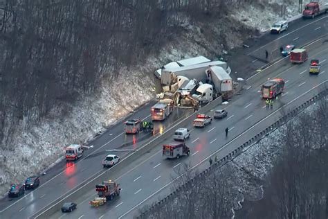 Crash on turnpike today. Names released of four victims killed in 46-vehicle crash on Ohio Turnpike Four people were killed in a crash that spanned miles of the turnpike on Friday. As of Tuesday, all four names have been ... 