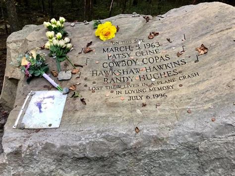 Crash site of patsy cline. Short film on the Patsy Cline crash site & memorial in Camden, TN. On March 5th, 1963, an aircraft on its way back to Nashville crashed in a wooded area in C... 