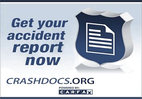 How to access an accident report online: Go to CrashDocs.org and, 