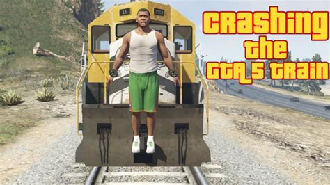 Crashing The Invincible Train In GTA 5 (Insane Crash) ! #gta