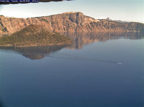 Crater lake webcams. The webcams are operational 24/7 and faithfully record the dark of night if there are no sources of incandescence or other lights. Thermal webcams record heat rather than light and get better views through volcanic gas. At times, clouds and rain obscure visibility. The cameras are subject to sporadic breakdown, and may not be repaired ... 
