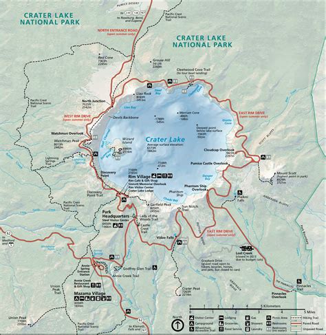 Download Crater Lake National Park By National Geographic Maps