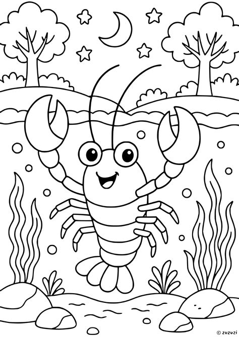 Crawfish Coloring Shee