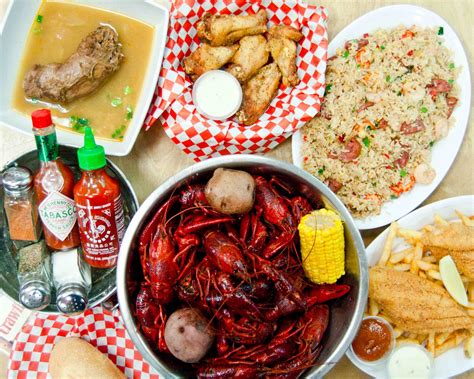 The Crawfish Frozen is one of the items that gets the most orders of the 60 items on the menu at this evening go-to. • $$ • Seafood • Cajun • Asian Fusion. 3rd Party Food. Sat 12:00 PM – 9:45 PM. 3rd Party Drinks. Sat 12:00 PM – 9:45 PM. Popular Items. Appetizers.. 