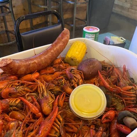 Sort:Recommended. 1. Cormier’s Cajun Catering & Restaurant. “great to entertain the kids, plus many times they will bring out a live crawfish to show the kids...” more. 2. Riverside Coney Island. “They also have live crawfish at a some what reasonable price.” more. 3. Laughing Crab.. 