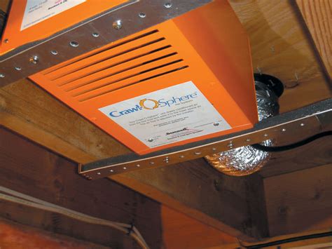 Crawl space exhaust fan. The Field Controls Eliminator Foundation Vent Fan is designed to circulate air in crawl spaces. This air circulation will help mitigate moisture problems. 