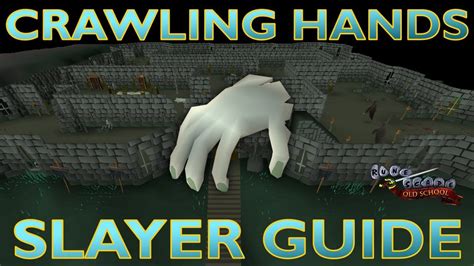 A mounted crawling hand can be built in the head trophy space of the skill hall in a player-owned house. It requires 38 Construction to build and when built, it gives 211 Construction and 261 Slayer experience. The player must have a hammer and a saw in their inventory to build it.. 