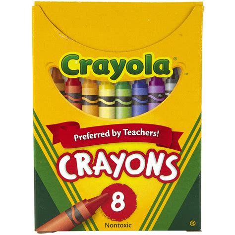 Crayola Regular Size Crayons, 8 Colors Per Box, Set Of 24 Boxes