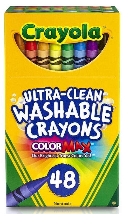 Crayola Ultra Clean Washable Color Max Crayons, Standard Size