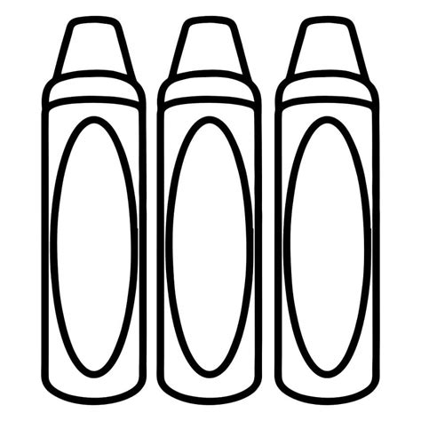 Crayons Coloring Page