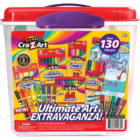 Crazart. Cra-Z-Art 96 Count School Quality Crayons come in a wide palette of 96 different colors. The box includes a built in marker so crayons can be sharpened. Enjoy the freedom to choose which shade you need to fulfill your creative needs. Smoother and brighter crayons come in 96 vibrant colors spanning from yellows, reds, oranges, pinks, peaches ... 