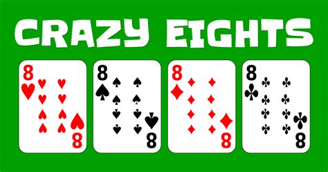 Crazy 8's card game. Crazy 8s. Crazy 8s. Time to get crazy! Take turns matching colors and numbers to get rid of the cards in your hands. Use the wild Crazy 8 cards to keep you in the game. Be the first to get rid of all your cards to win. Great beginner game for kids! 