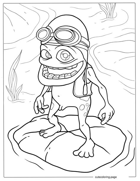 Crazy Frog Coloring Page