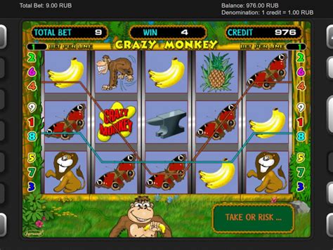 Crazy Monkey (Чекнутая обезьяна )  игровой автомат Igrosoft