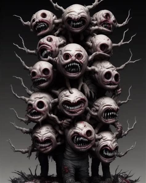 Crazy font.  An eyeless abomination with seven mouths.  Transform plain text into crazy...