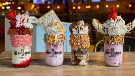 Crazy mason. On Wednesday, as soon as the doors opened for its opening day, dozens of people were lined up. Each signature milkshake runs between $12-$15 with each shake being specially crafted. You may have heard of the Crazy Mason Milkshake Bar as they have locations in Gatlinburg, Tennessee; Myrtle Beach, North Myrtle Beach, Mount … 
