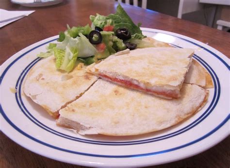 Crazy quesadilla. Use a medium-to-large skillet. Be sure your pan is large enough to accommodate the quesadilla lengthwise, so it can get nice and toasty from end to end. Don’t crank up the heat too … 