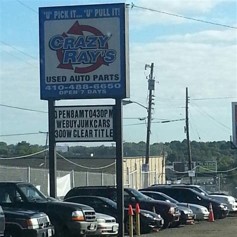 Crazy ray's on erdman avenue. LKQ Pick Your Part. Classic Cars at our LKQ Crazy Ray's in Baltimore, MD on Erdman Avenue. Available for parts only. 1968 Plymouth Satellite 1969 Ford Ranger 1964 Chevy … 