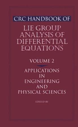 Crc handbook of lie group analysis of differential equations volume ii applications in engineering and physical. - Md 11 aircraft maintenance manual amm download.