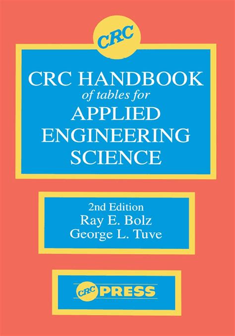 Crc handbook of tables for applied engineering science by ray e bolz. - Manuales de servicio del carburador keihin.