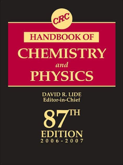 Crc manual of chemistry and physics. - Sargos y doradas de las rías bajas.
