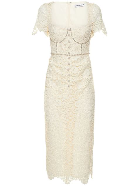 Cream Lace Midi Dress - Etsy