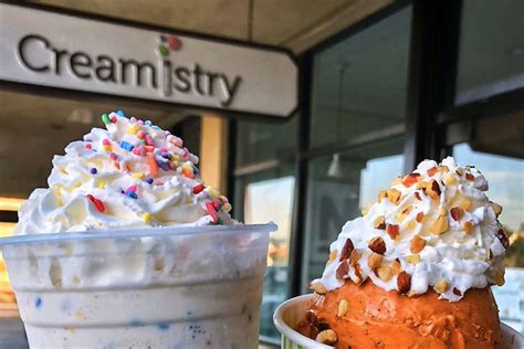 Creamistry - At Creamistry, we handcraft our premium ice cream one delicious scoop at a time! We use liquid nitrogen to flash freeze individual orders at -321° F, resulti...