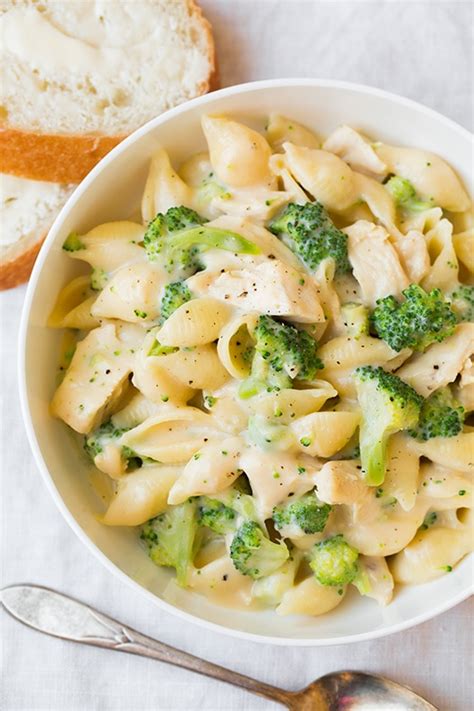 Creamy Broccoli Chicken Shells and Cheese