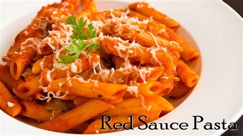 Creamy Cheesy Red Sauce Pasta Red Sauce Pasta - YouTube