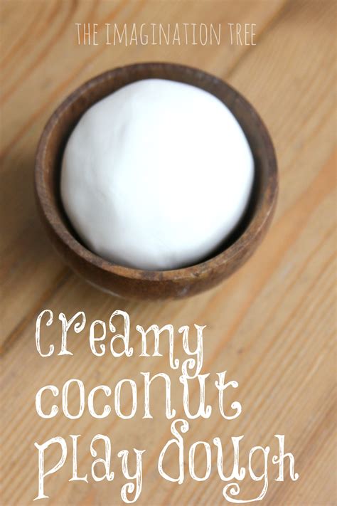 Creamy Coconut Play Dough Recipe - The Imagination Tree