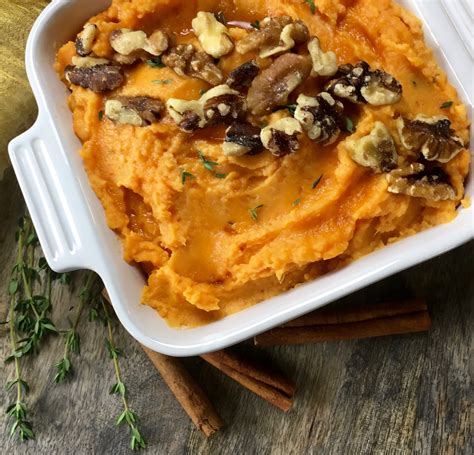 Creamy Mashed Sweet Potatoes With Thyme