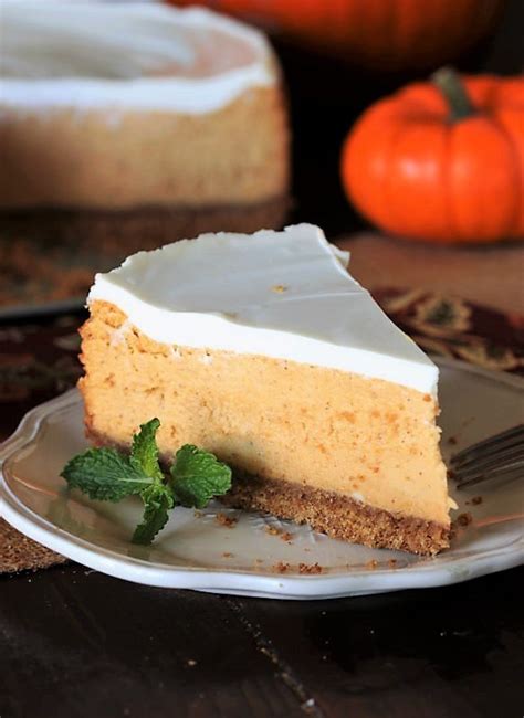 Creamy Pumpkin Cheesecake The Kitchen is My Playground