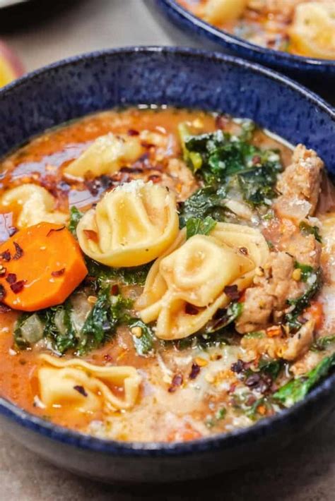 Creamy Sausage Tortellini Soup The Mediterranean …