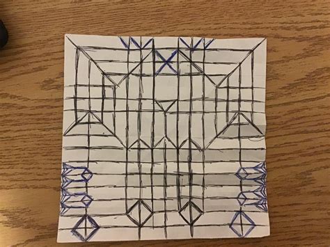 Crease pattern Challenge 1 r/origami