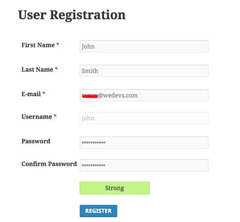 Create A Custom User Registration Form in WordPress
