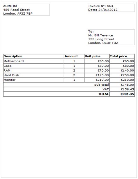 Create A Simple Invoice Template In Php Php Code Snippets Mdmsoft