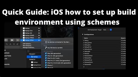 Create Build Configurations in Xcode Through Schemes(Dev, Prod, Staging