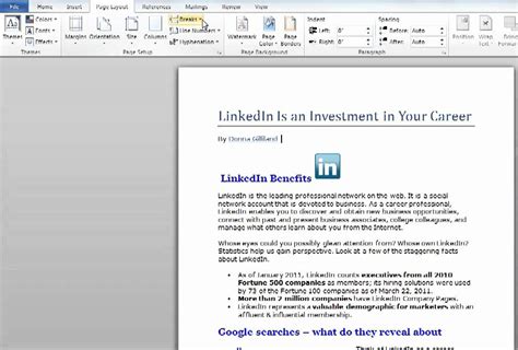 Create Continuous Section Breaks Microsoft Word 2010 YouTube