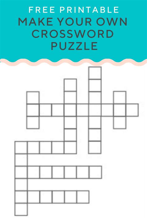 Create Crossword Puzzle Printable