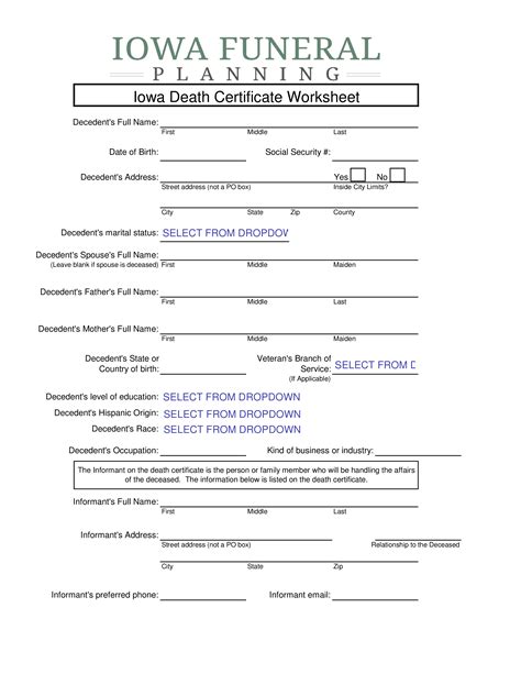 Create Custom Death Certificates Easily Personalize with First and