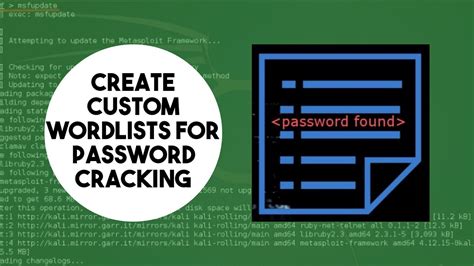 Create Custom Wordlists for Password Cracking …