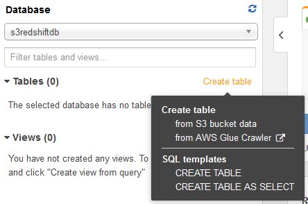 Create External Table in Amazon Athena Database to Query Amazon S3 Text